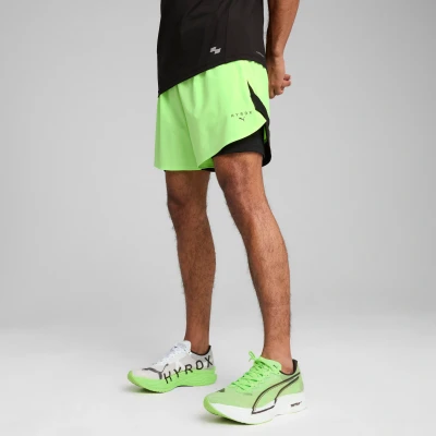 Afbeelding van Puma Hyrox Training Short Korte broeken, Heren, Maat: Medium, Green glare
