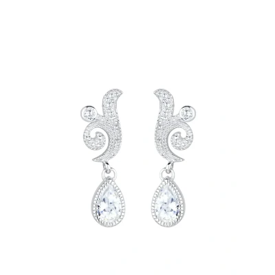 Afbeelding van Elli Ornament Design Oorbellen, Dames, Maat: One Size, Weiss