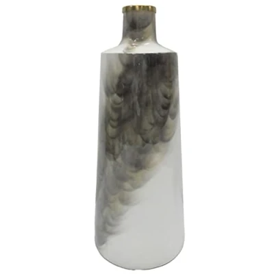 Afbeelding van Vaas DKD Home Decor Metaal Tweekleurig Ijzer Modern (19 x 19 46 cm)