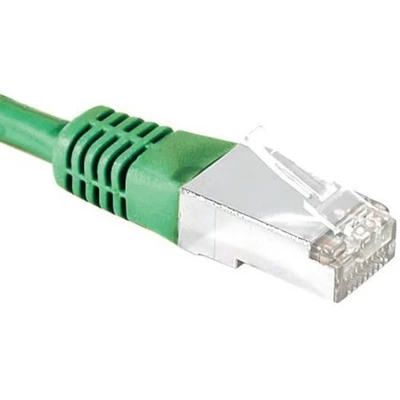 Afbeelding van Exertis Connect Patchkabel S/FTP (PIMF), CAT.6A EIA/TIA, Klasse EA, groen, 3,0 m met bijzonder smalle (S/FTP, CAT6a, 3 m), Netwerkkabel