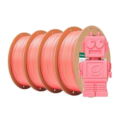 Afbeelding van eSUN PLA filament 1,75 mm, SS high speed 3D printerfilament, maatnauwkeurigheid +/ 0,03 spoel 1 kg (2,2 lbs) super snel voor hoge snelheid (roze 4 kg, kg)