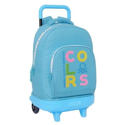 Afbeelding van Schoolrugzak Benetton Spring Hemelsblauw 33 x 45 22 cm