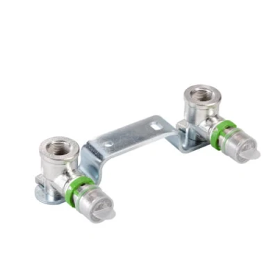 Afbeelding van Comap MultiSkin messing perskoppeling geminibeugel (HOH= 15 cm) 16 x