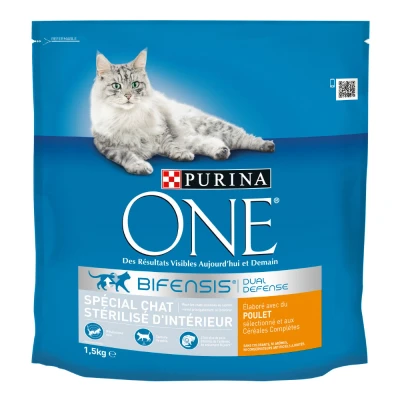 Afbeelding van 4 x 1,5 kg Purina One Sterilized Indoor Chicken Cam Food