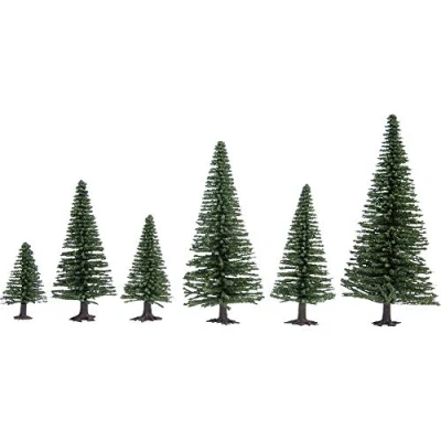 Afbeelding van NOCH Hobby 32820 Set bomen Zilverspar 35 tot 90 mm Donkergroen 25 stuk(s)