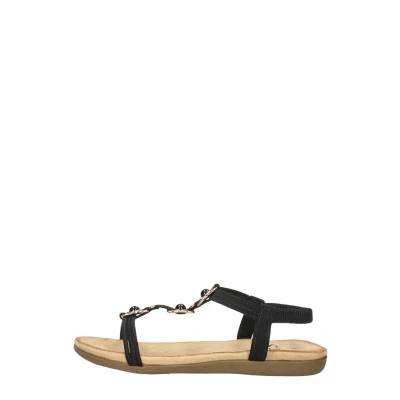 Afbeelding van SUB55 Comfortabel Sandalen Plat zwart Maat 43