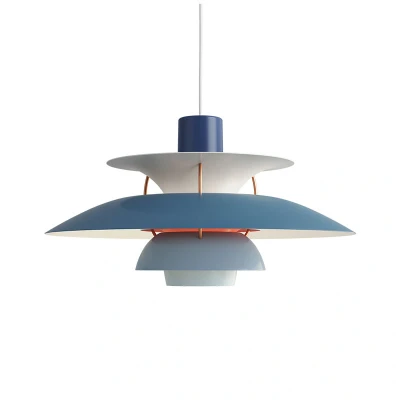Afbeelding van Louis Poulsen PH 5 Hanglamp 28,5 X Ø50 Cm Blauw