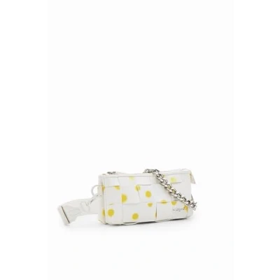 Afbeelding van Desigual Schoudertas New Splatter Dortmund Crossbody Bag Yellow Wit