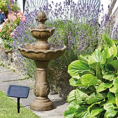 Afbeelding van Garden Mile® Kingsbury fontein voor tuin, 2 verdiepingen, waterval, steenlook