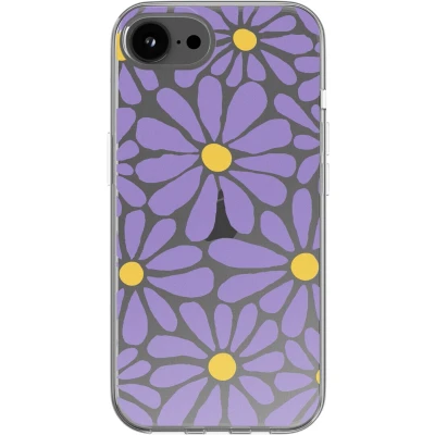 Afbeelding van imoshion hoesje Geschikt voor iPhone 16e Design Tropical Violet Flowers Connect