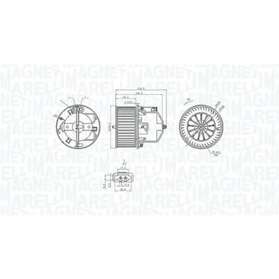 Afbeelding van Magneti Marelli Kachelventilator 069412360010