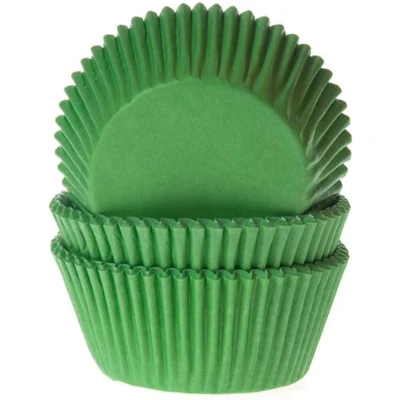 Afbeelding van Cupcake Cups HoM MINI Grasgroen 35x23mm. 60st.