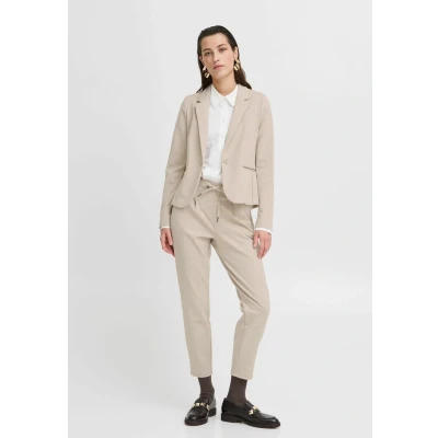 Afbeelding van b.young Rizetta Blazer, Dames, Maat: 34, Humus melange