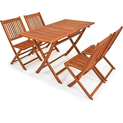 Afbeelding van Casaria Sydney Tuinmeubelset, inklapbaar, van acaciahout, FSC® gecertificeerd, 5 delig