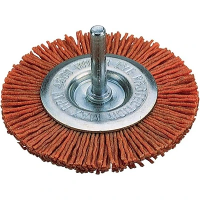 Afbeelding van Wolfcraft draadborstel 75x6mm rood nylon