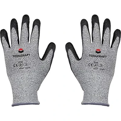 Afbeelding van TOOLCRAFT TO 5621613 HPPE vezel, Polyester, Kunstvezel, Polyurethaan Snijbeschermingshandschoen Maat (handschoen): 11 EN 388 Cat II 1 paar