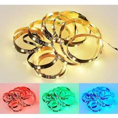 Afbeelding van REALITY SCREEN Ledstrip Zwart LED RGB 6W Lengte 3m Dynamisch licht Geintegreerde dimmer Memory functie Afstandsbediening kleurwisselaar Sound control USB aansluiting