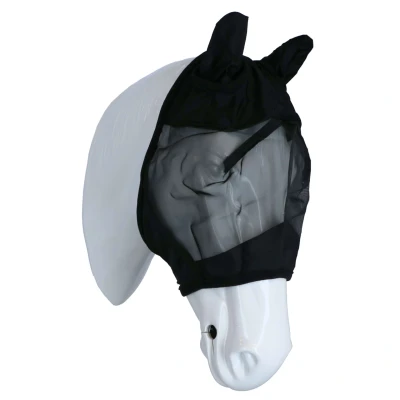 Afbeelding van Waldhausen Vliegenmasker Premium met Oren Zwart Cob