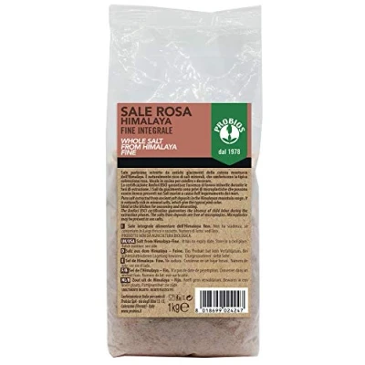 Image de Probios Sel Rose Himalaya entier Fine Naturel et Non Raffiné Sans Additifs 1 kg