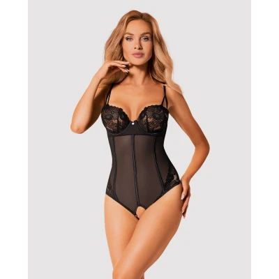 Afbeelding van Obsessive Serena Love crotchless teddy M/L