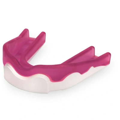 Afbeelding van Brabo Mini Gebitsbeschermer Junior Trans Pink White Hockeybitje