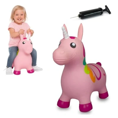 Afbeelding van Jamara Skippydier Unicorn Roze Junior 57 Cm