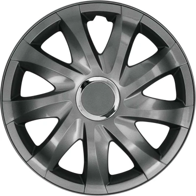 Afbeelding van NRM Drift wieldoppen 14&quot; grafiet set van 4 stuks ABS / Duurzaam Resistant