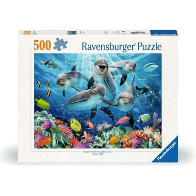 Afbeelding van Legpuzzel Dolfijnen in het Koraalrif, 500st.
