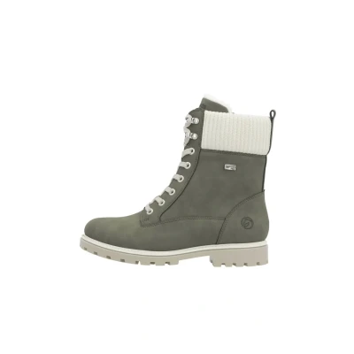 Afbeelding van Remonte Snowboots, Dames, Maat: 38, Khaki vanilleweiß Veloursleer