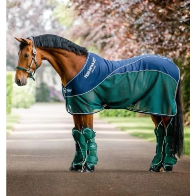 Afbeelding van Horseware Cooler Signature Sport Navy/Hunter Green 140/191