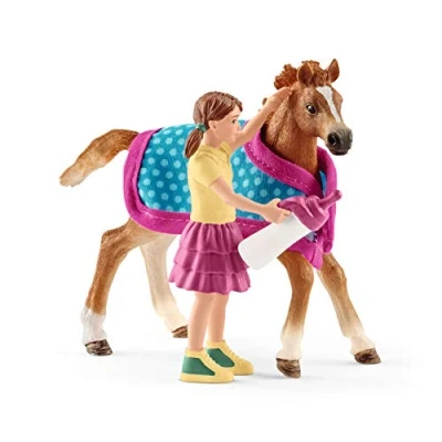 Afbeelding van Schleich horse club meisje met veulen