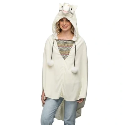 Afbeelding van Boland Poncho Llama (one size) Volwassenen Dieren Alpaca
