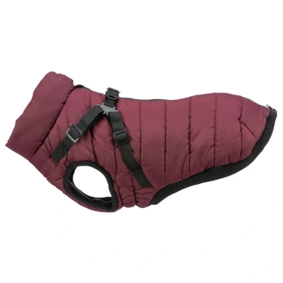Afbeelding van Trixie Winterjas Pirou Met Tuig Bordeaux Hondenkleding 30 cm