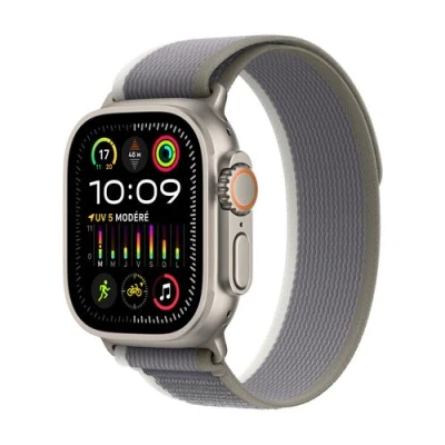 Afbeelding van Apple Watch Ultra 2 (Grijze Textiel Band S/M)