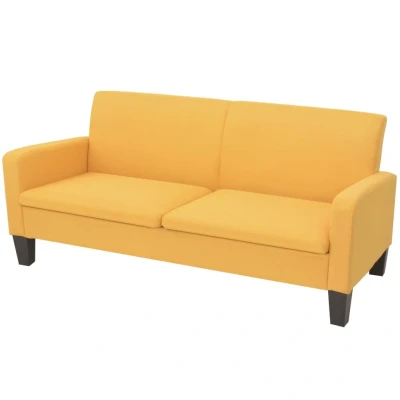 Afbeelding van Driezitsbank 180x65x76 cm geel