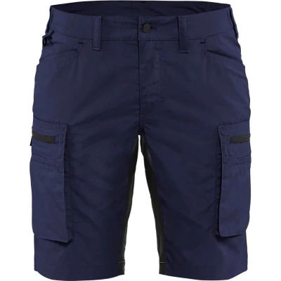 Afbeelding van Blaklader 7149 Dames Korte Werkbroek Marineblauw/Zwart