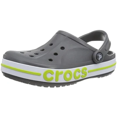 Afbeelding van Crocs Bayaband Clogs Slate grey lime punch, Maat: 37 38, punch Kunststof