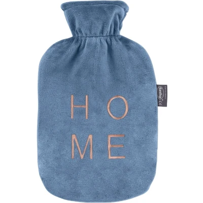 Afbeelding van Fashy Velours Warmwaterkruik Blauw HOME