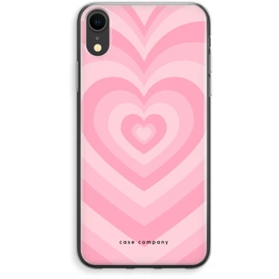 Afbeelding van Case Company® hoesje geschikt voor iPhone XR Hart Roos Soft Cover Telefoonhoesje Bescherming aan alle Kanten en Schermrand