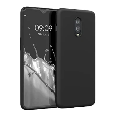 Afbeelding van kwmobile telefoonhoesje geschikt voor OnePlus 6T Hoesje smartphone Back cover in zwart