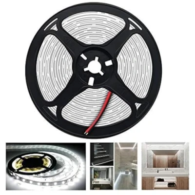 Afbeelding van Arotelicht LED strip licht,SMD5050,5M, 600 leds, Alleen de lichtstrook, koudwit, 12V,binnenverlichting voor decoratie, party, keuken, Kerstmis