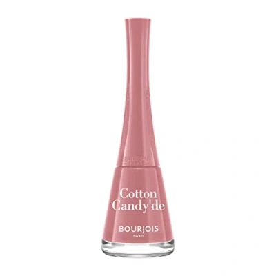 Image de BOURJOIS Vernis À Ongles 1 Seconde 50 CottonCandy&#039;De Séchage Rapide En Secondes Pinceau Panoramique Anti Débordement Application Facile Couleur Intense 9 ml