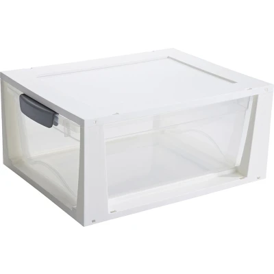 Afbeelding van Sunware Omega ladekastje 11L transparant wit 37,5 x 29,5 17,5 cm