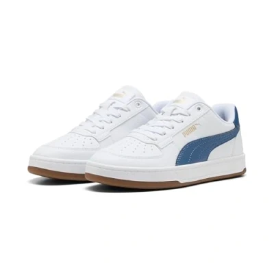 Image de Puma Baskets unisexes Caven 2.0 Jr pour enfant, Gomme blanche indigo foncé, 6 UK