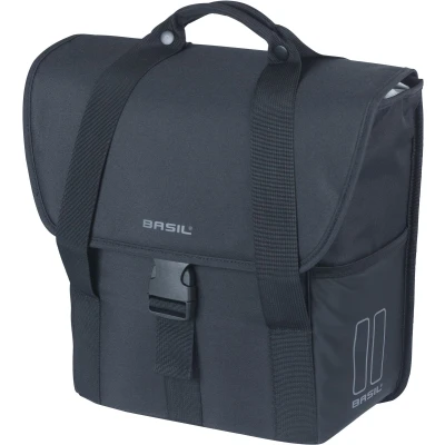 Afbeelding van Basil GO enkele fietstas, 16L, solid black