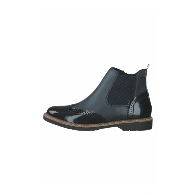 Afbeelding van s.Oliver Chelsea Cowboy/Bikerlaarsjes, Dames, Maat: 37, Navy comb Kunststof