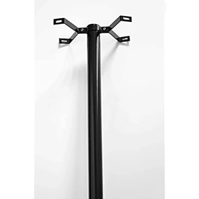 Afbeelding van ARREGUI E2112A ARRéguI US Outdoor Brievenbus Verticale Stalen brievenbushouder, Vrijstaande 144 cm hoog, duurzaam, eenvoudig te installeren, zwart