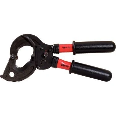 Afbeelding van KS Tools, Zijsnijders, Ratelkabelschaar met beschermende isolatie, 530mm (530 mm)