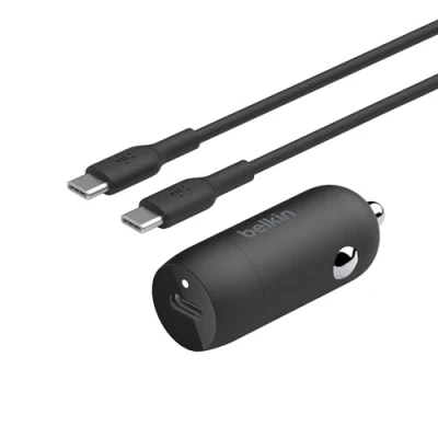 Image de Belkin Adaptateur Voiture Boostcharge 30w Usb c Noir (cca004bt1mbk b6)