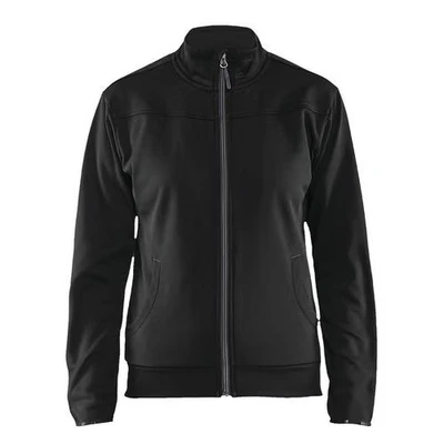 Image de Sweat zippé femme noir/gris foncé